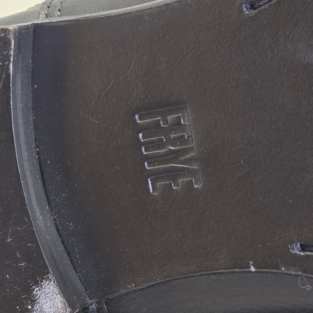 Frye Black Leather Ankle Boots with Zipper - Picture 3 of 9